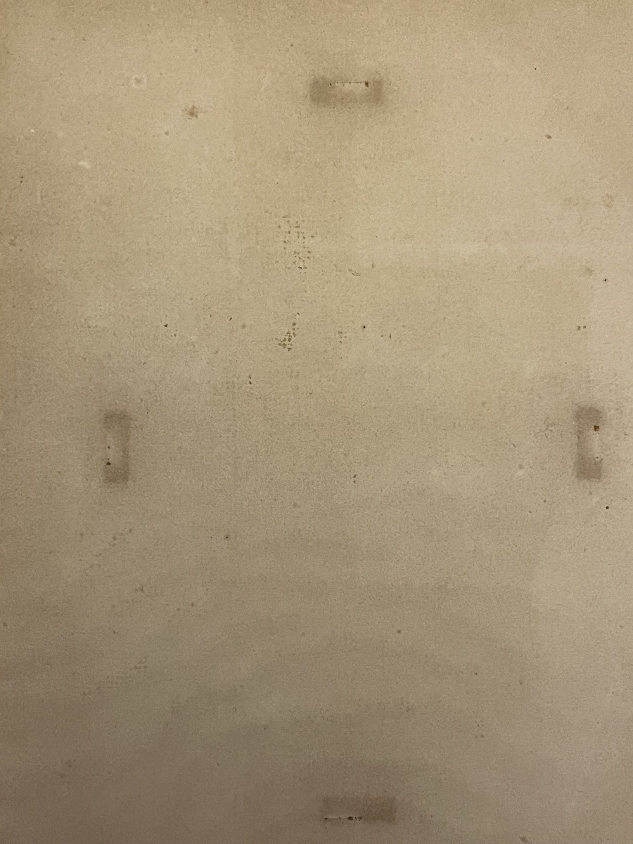 Étude au fusain d’une figure d’applique en plâtre. Vers 1930/40.-photo-5