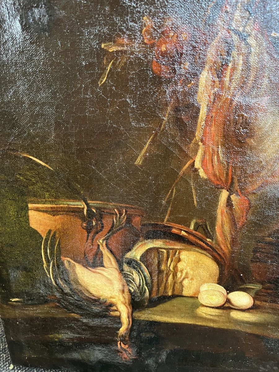 Oil On Canvas, Still Life In The Style Of The 17th Century. -photo-3