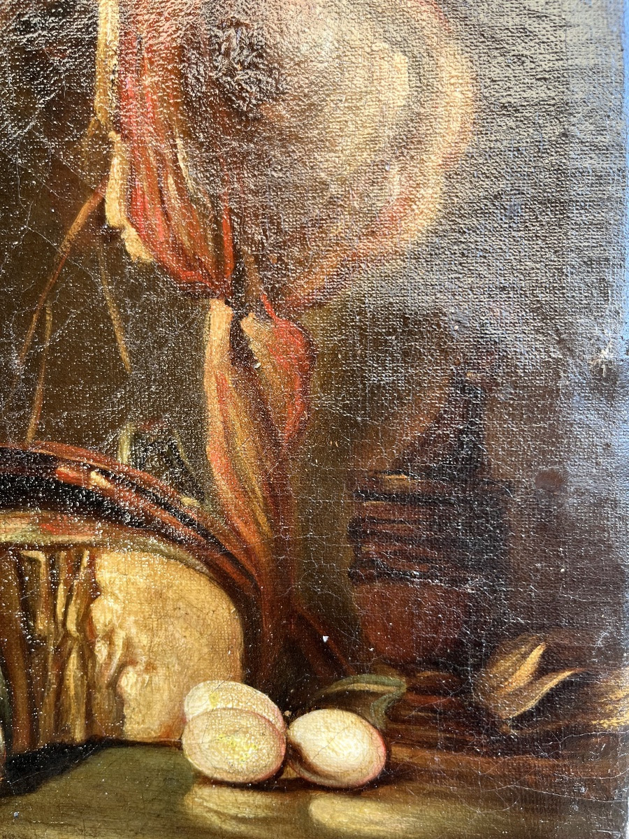 Oil On Canvas, Still Life In The Style Of The 17th Century. -photo-4