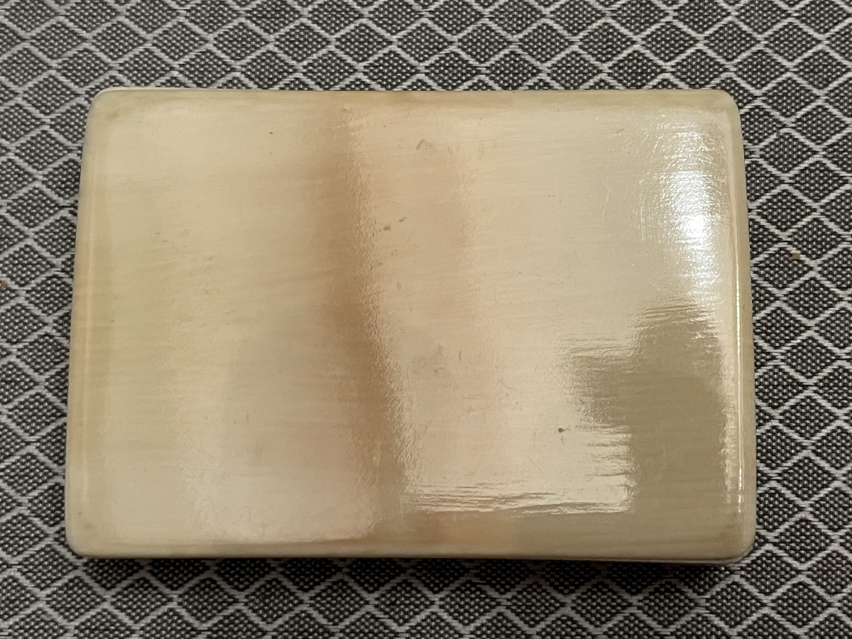 Small Box Made Of Precious Material, 18th Century Period, Engraved.-photo-6