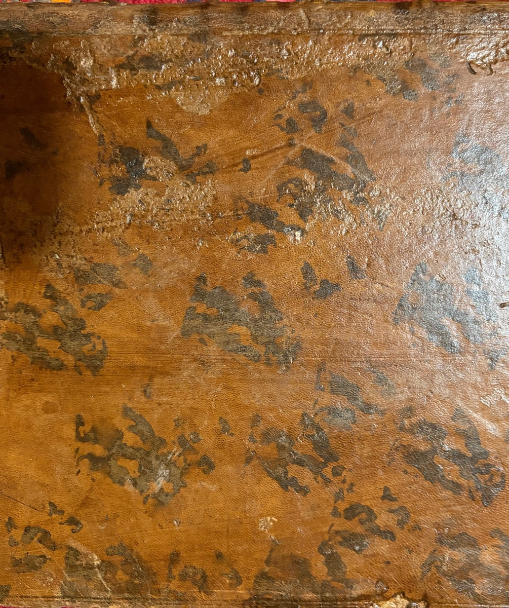 French-italian Dictionary, Dated 1777, Two Volumes, Handsome Leather Bindings.-photo-7