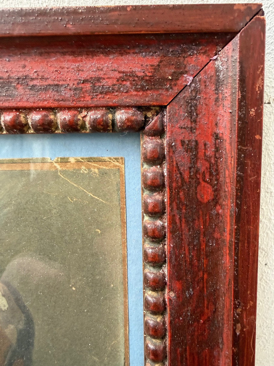 19th Century Portrait Of Diderot, Gouache, By Guirand De Scevola-photo-6