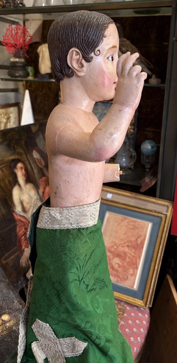 Procession Statue Of The Infant Jesus, Spain. 18th Century.-photo-3