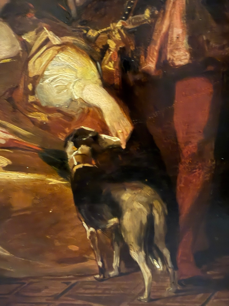 Oil On Board, Francis I And Charles V, After Bonnington. 19th Century.-photo-2