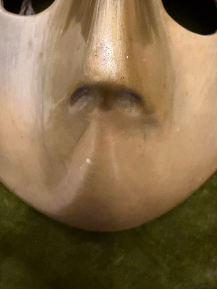 Bronze Mask, In The Style Of Comedia Del Arte Masks. 20th Century-photo-2
