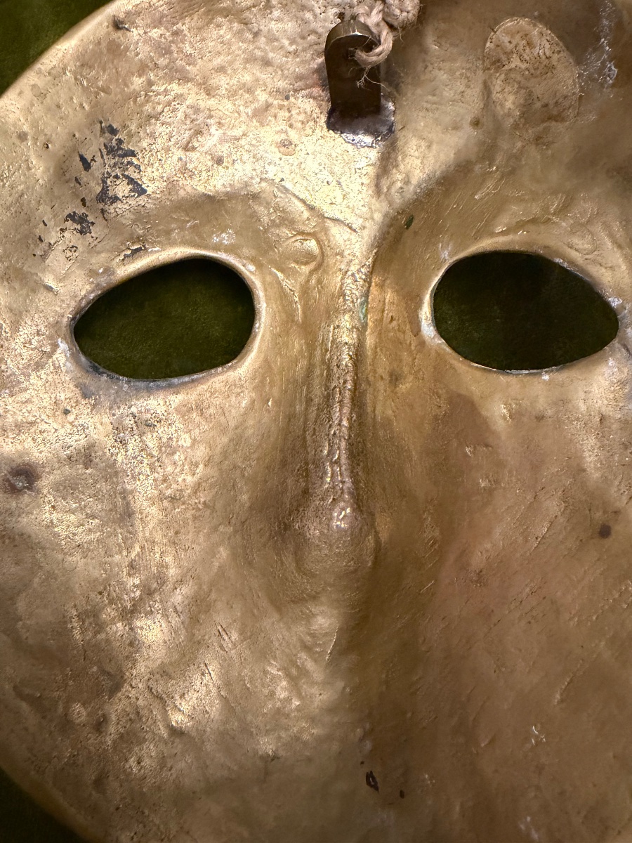 Bronze Mask, In The Style Of Comedia Del Arte Masks. 20th Century-photo-7