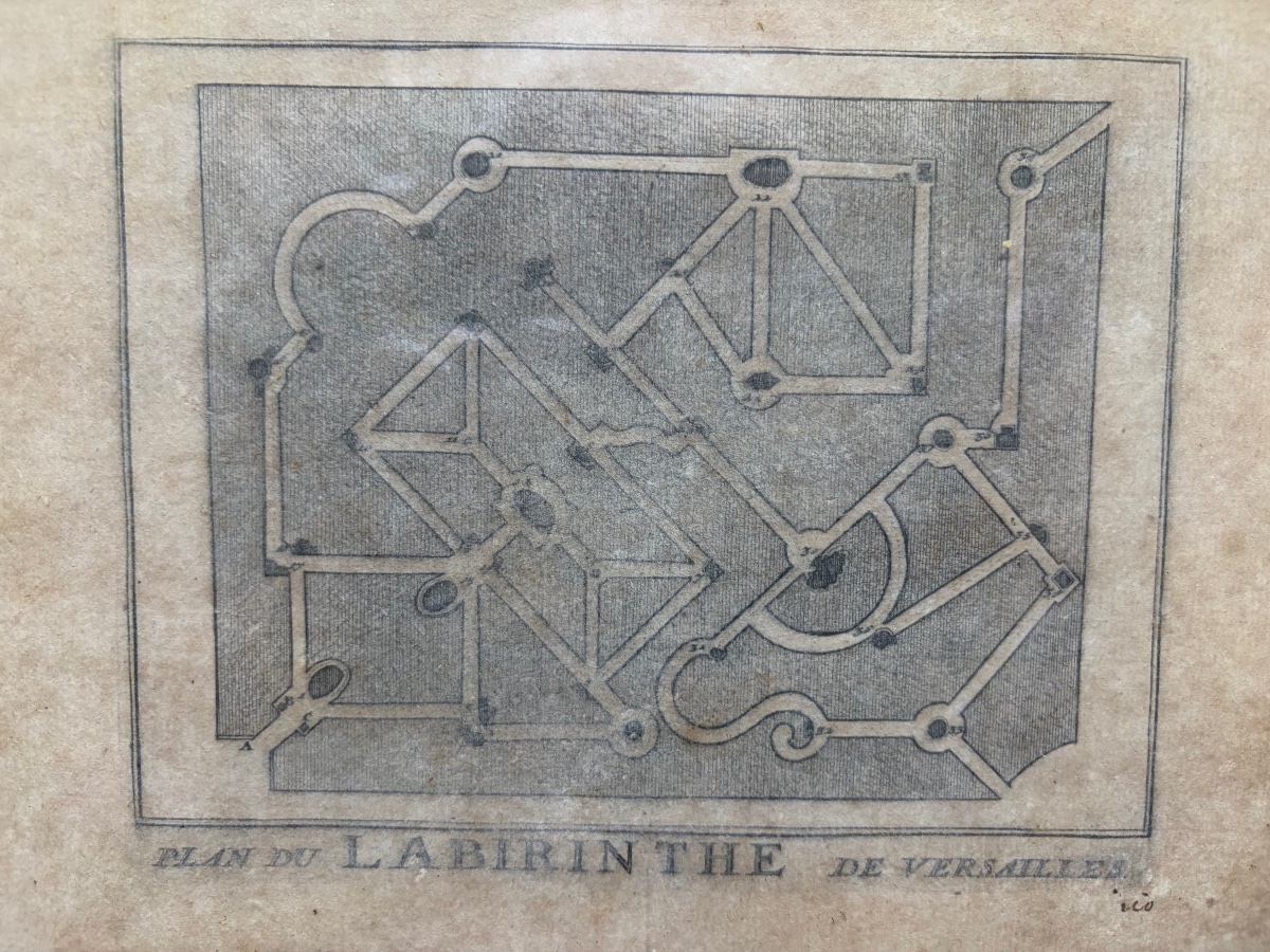 An 18th-century Drawing, *the Queen&amp;#039;s Grove*. Reproduced In A Book By P. De -photo-1