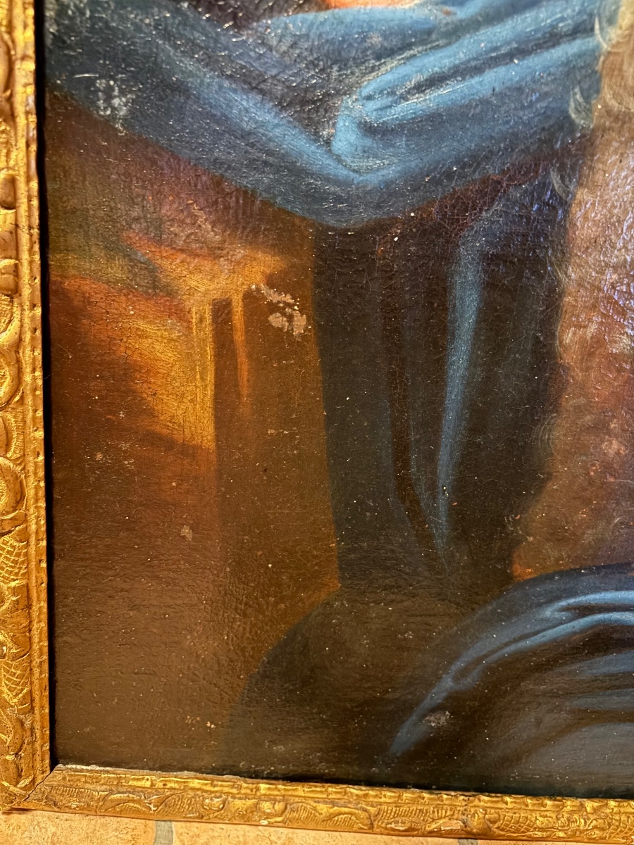 Oil On Canvas, Mary Magdalene In Ecstasy, 17th Century, France.-photo-4