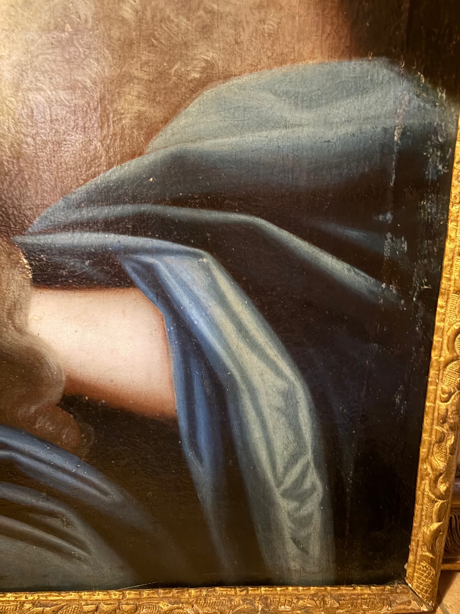 Oil On Canvas, Mary Magdalene In Ecstasy, 17th Century, France.-photo-2