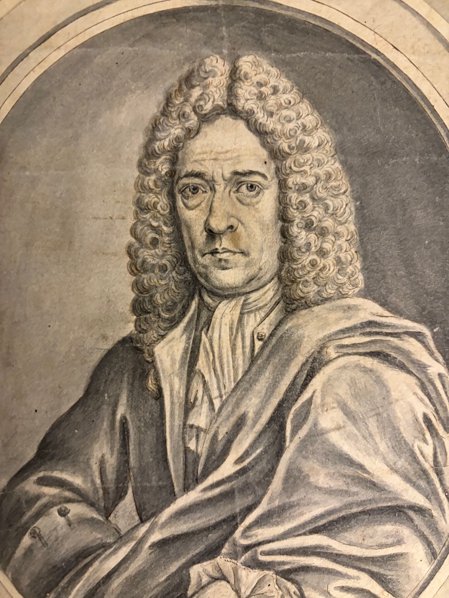 Portrait d’un homme de qualité, pierre noire, Pays Bas, XVIII éme siecle-photo-7