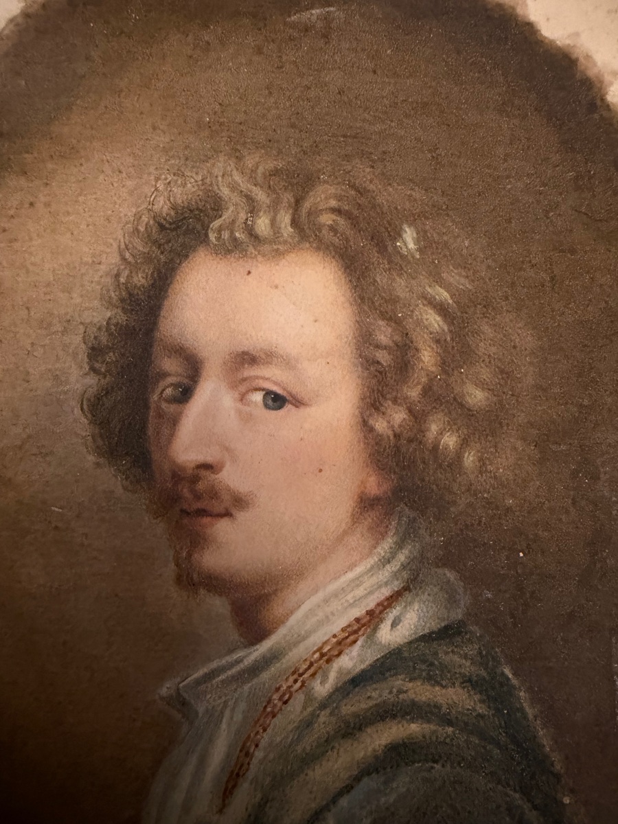 Portrait Of A Young Man Of Distinction, Gouache On Cardboard, 19th Century, France.-photo-2