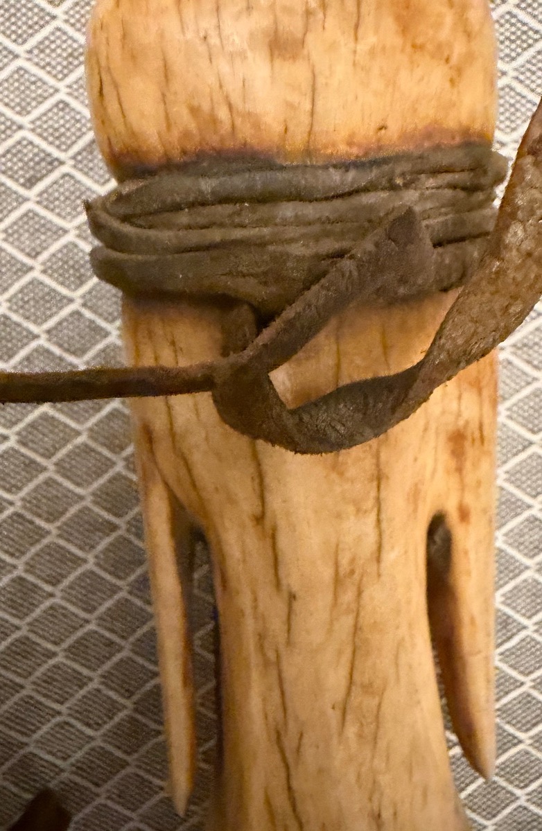 Ceremonial Ornament Made Of Antler, Togo, Early 20th Century.-photo-2