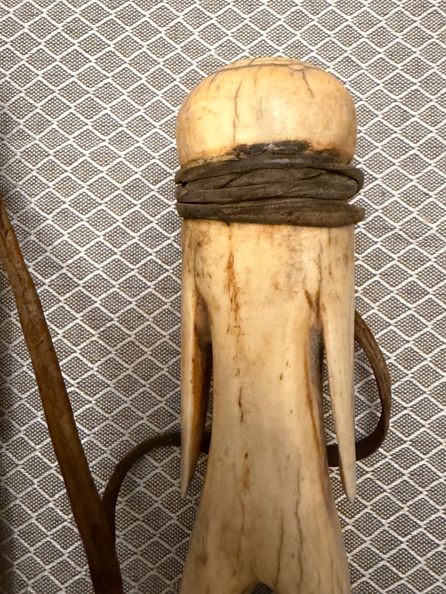 Ceremonial Ornament Made Of Antler, Togo, Early 20th Century.-photo-6
