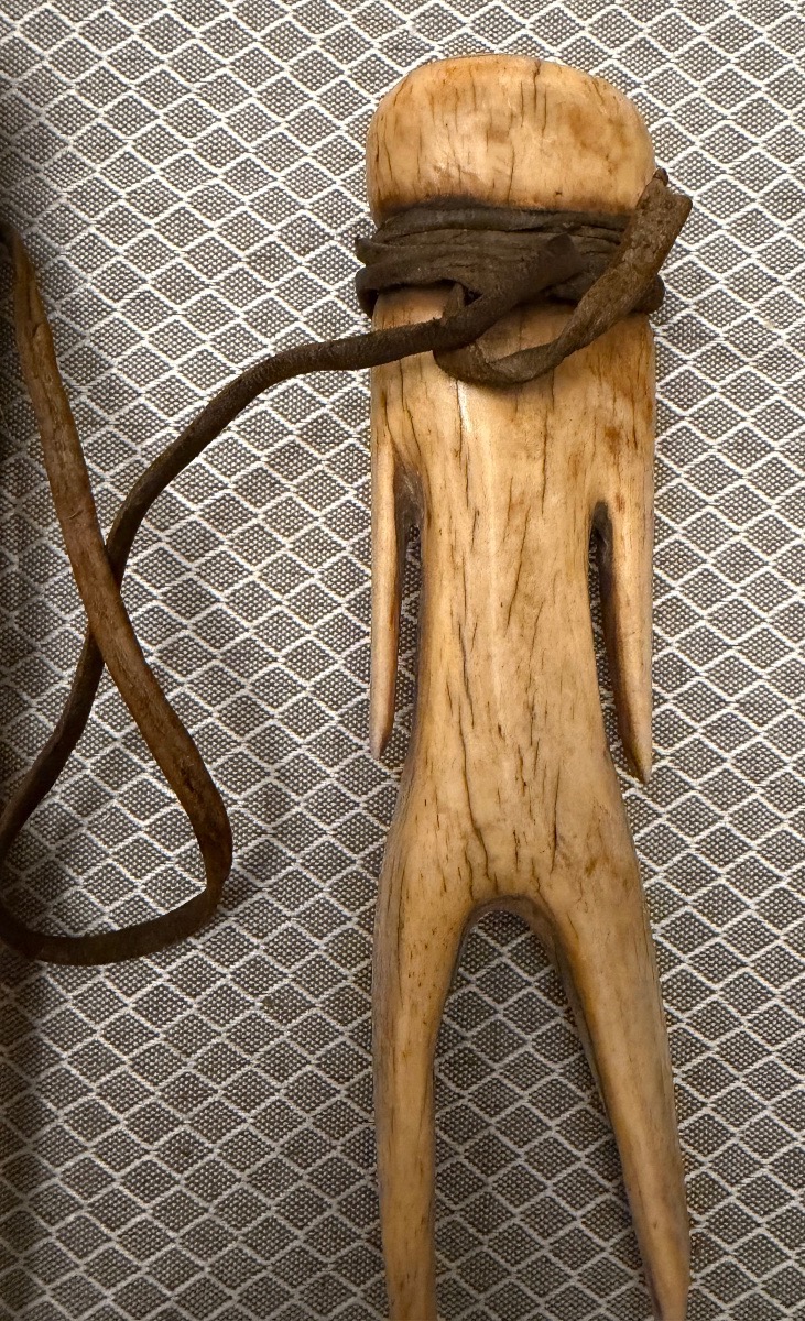 Ceremonial Ornament Made Of Antler, Togo, Early 20th Century.-photo-7
