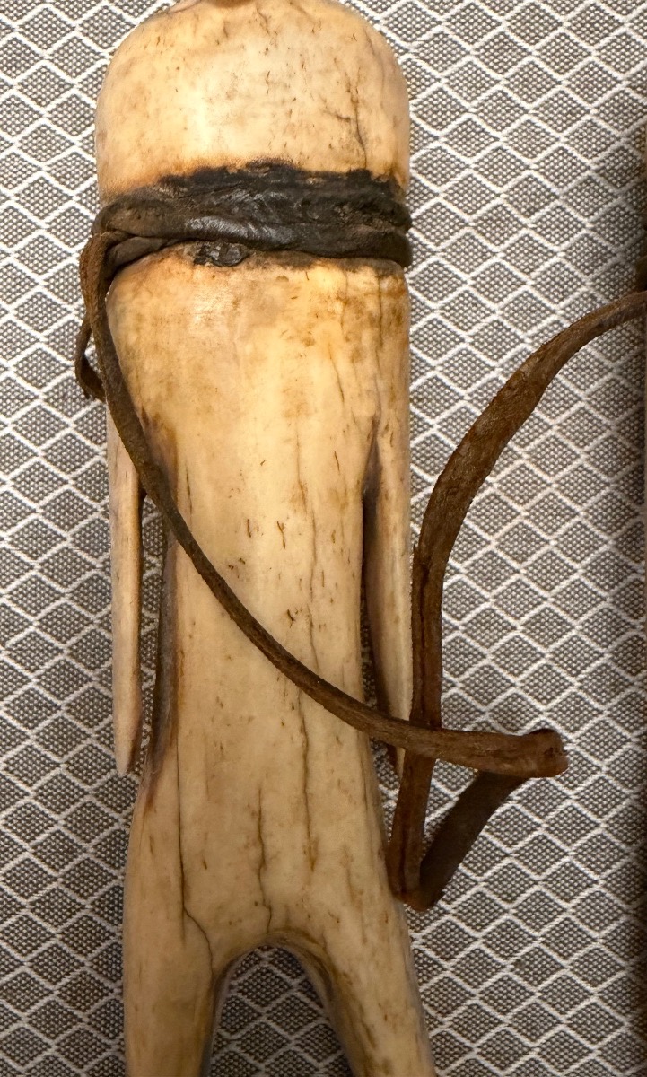 Ceremonial Ornament Made Of Antler, Togo, Early 20th Century.-photo-8