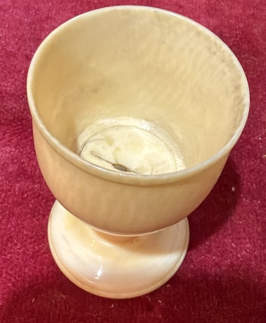 Egg Cup Or Small Ivory Container. 19th Century, France.-photo-2