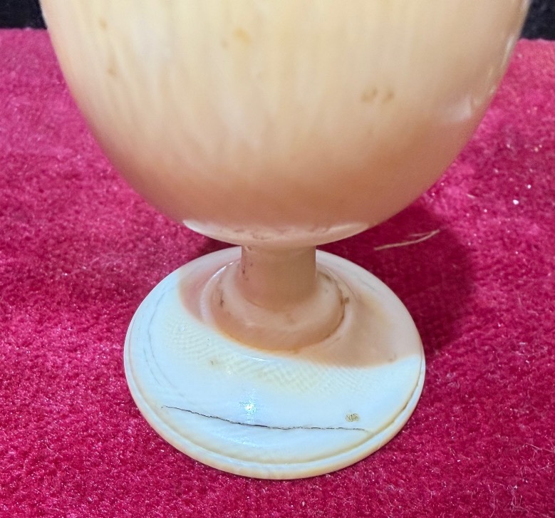 Egg Cup Or Small Ivory Container. 19th Century, France.-photo-2