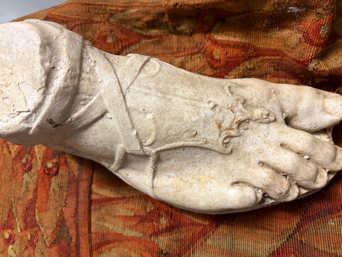 Foot Of A Roman Soldier Wearing A Sandal, Study Cast, Early 20th Century, Sandal-photo-5