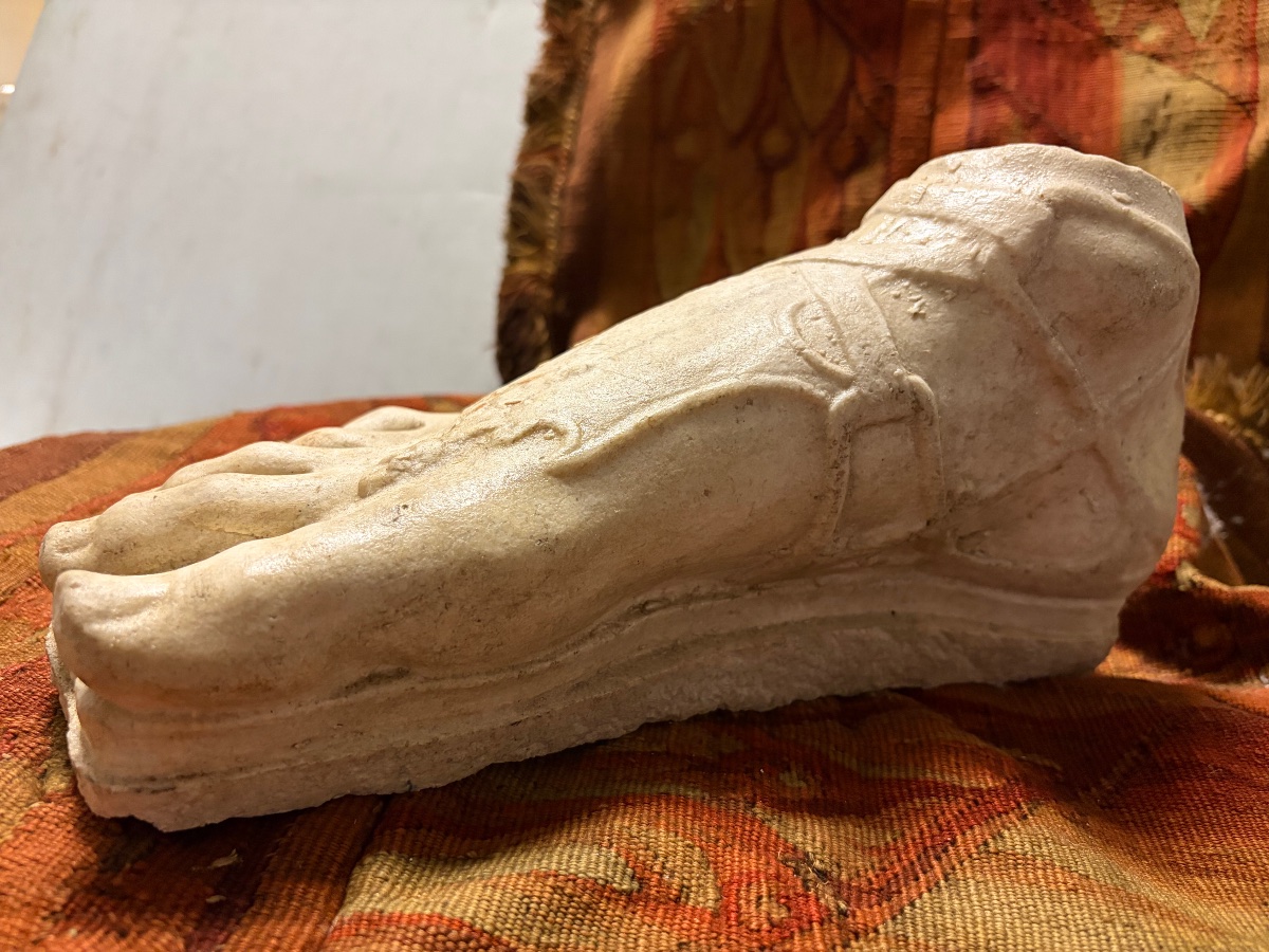 Foot Of A Roman Soldier Wearing A Sandal, Study Cast, Early 20th Century, Sandal-photo-6