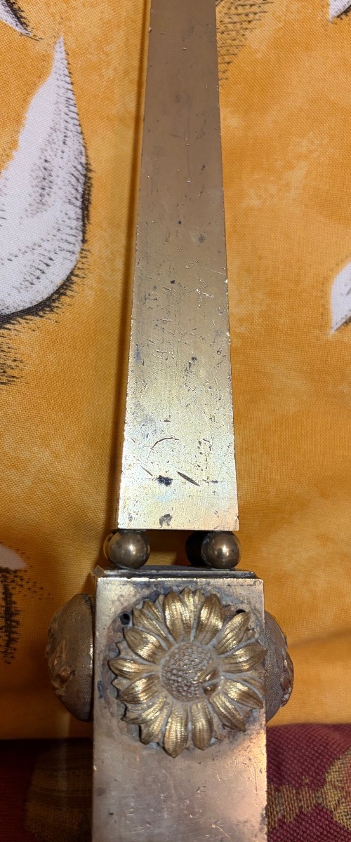 Obélisque en bronze, vers 1820/1830.-photo-1