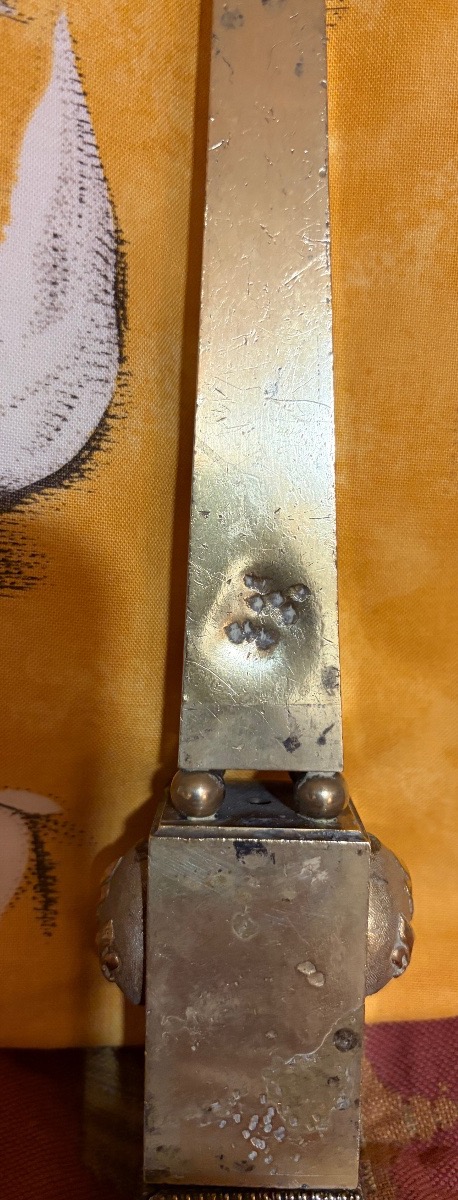 Obélisque en bronze, vers 1820/1830.-photo-4