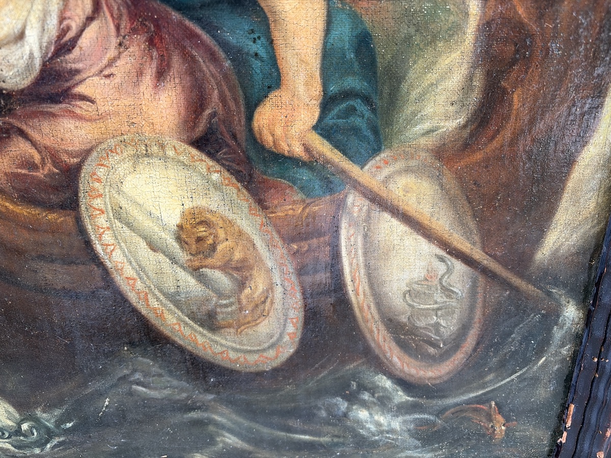 Huile sur toile, XVIII eme ou XIX éme siècle. D’après Rubens. -photo-3