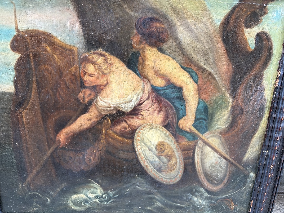 Huile sur toile, XVIII eme ou XIX éme siècle. D’après Rubens. -photo-7
