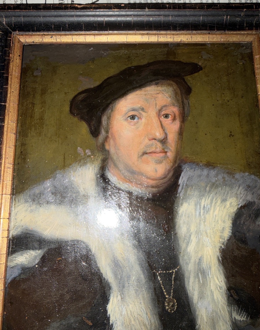 Oil On Copper, By Jean D’albon De St André. An 18th-century Copy Of A Painting By Corneille Of Lyon.