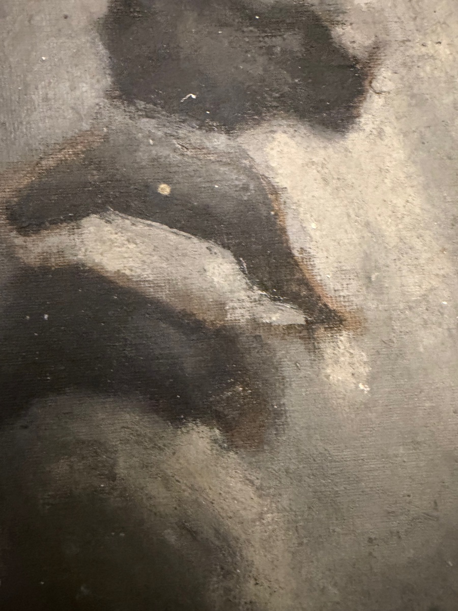 Oil On Canvas, Portrait Of A Young Man, Circa 1940. France.-photo-3