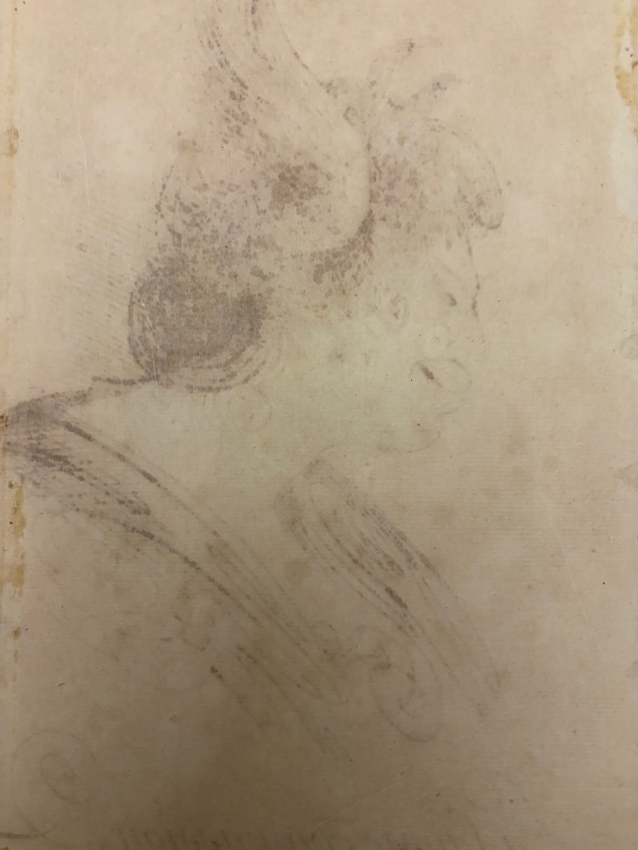 Pen-and-ink Drawing, Calligraphy, “la Fausse Compassion,” 18th Century, France.-photo-7