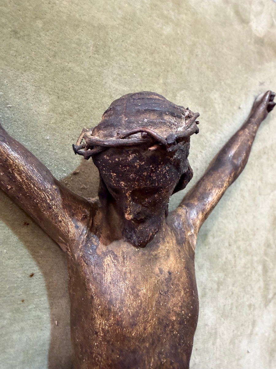 18th-century Wooden Crucifix, France.-photo-2