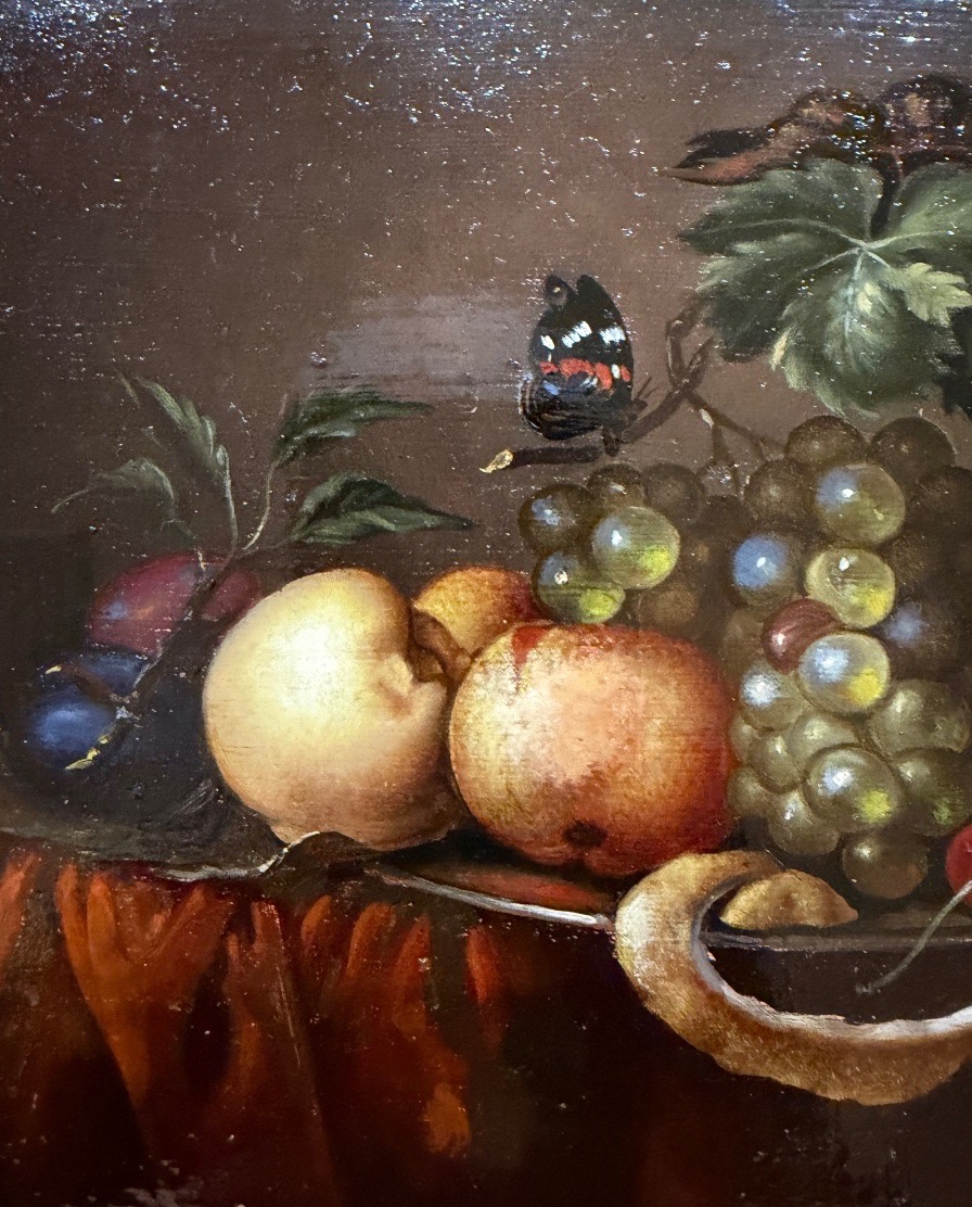 Huile sur cuivre, nature morte, Hollande, XIX éme siècle, dans le goût du XVII éme siècle. -photo-2