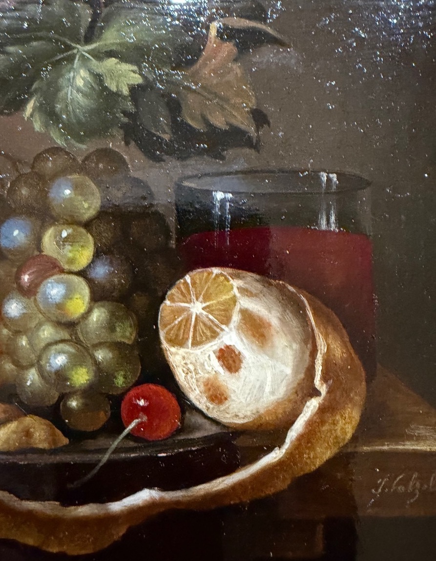 Huile sur cuivre, nature morte, Hollande, XIX éme siècle, dans le goût du XVII éme siècle. -photo-3
