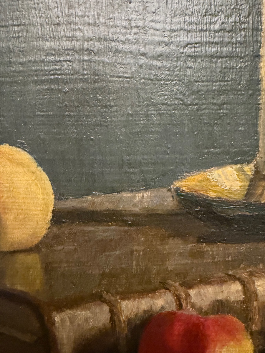Still Life With An Old Book, Apples, And A Candleholder. France. Early 20th Century, France.-photo-2