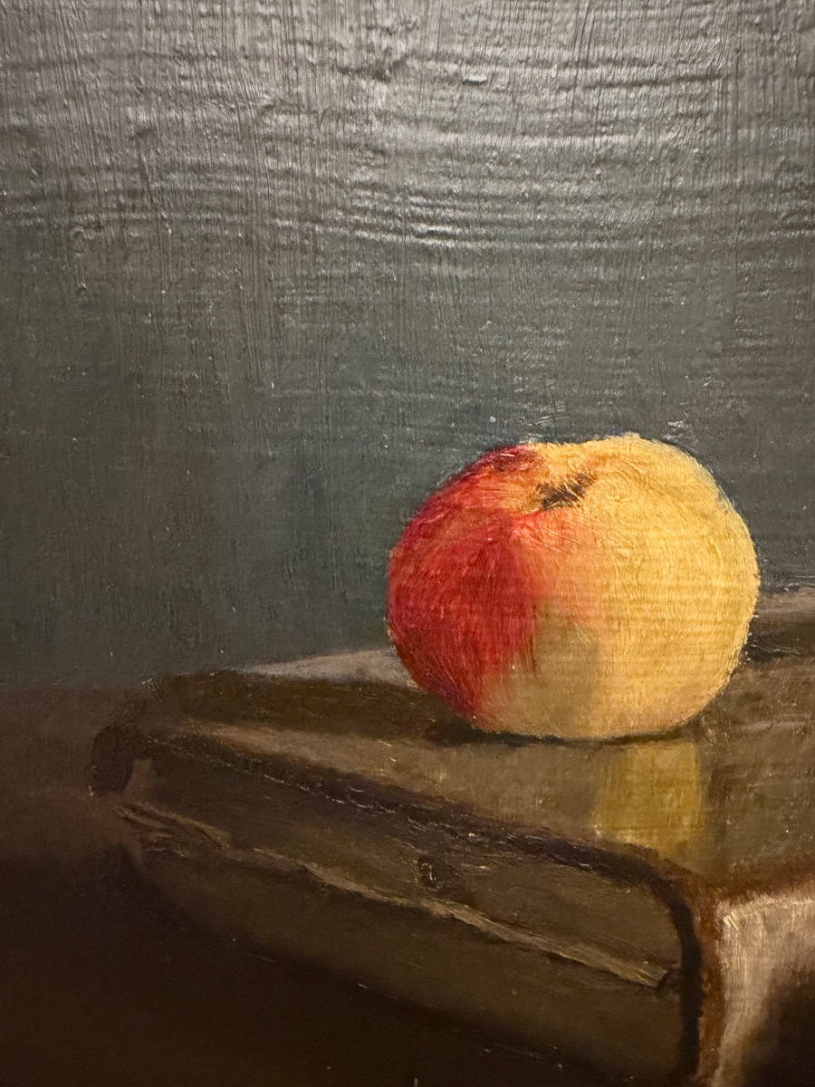 Still Life With An Old Book, Apples, And A Candleholder. France. Early 20th Century, France.-photo-3