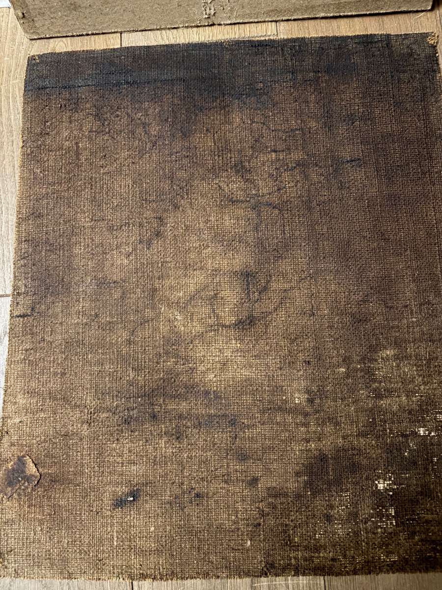 Oil Portrait Of A Monk Or A Holy Man, His Eyes Turned Toward The Sky. 17th Century.-photo-5