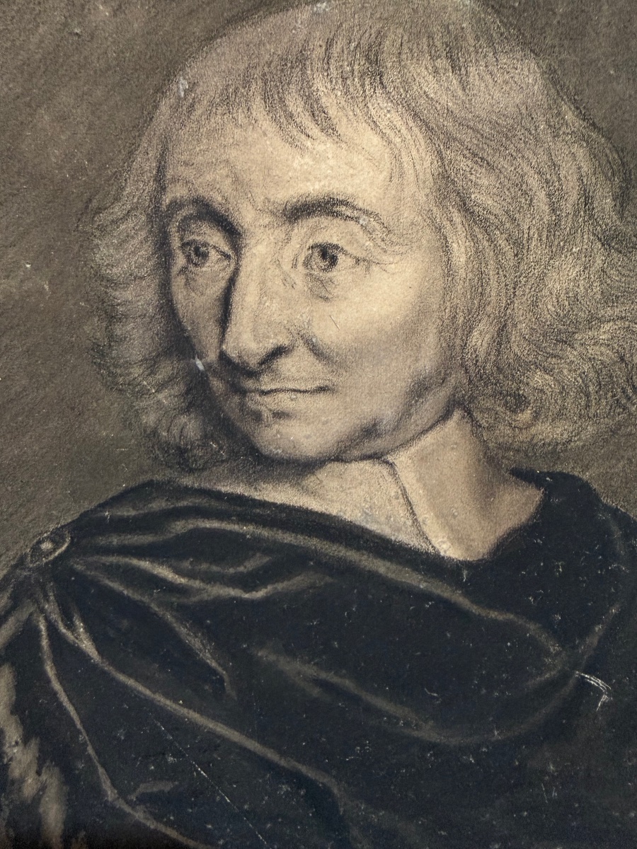 Drawing In Black Chalk And Stump By Robert Arnaud D’andilly, After Ph. De Champaigne.-photo-6