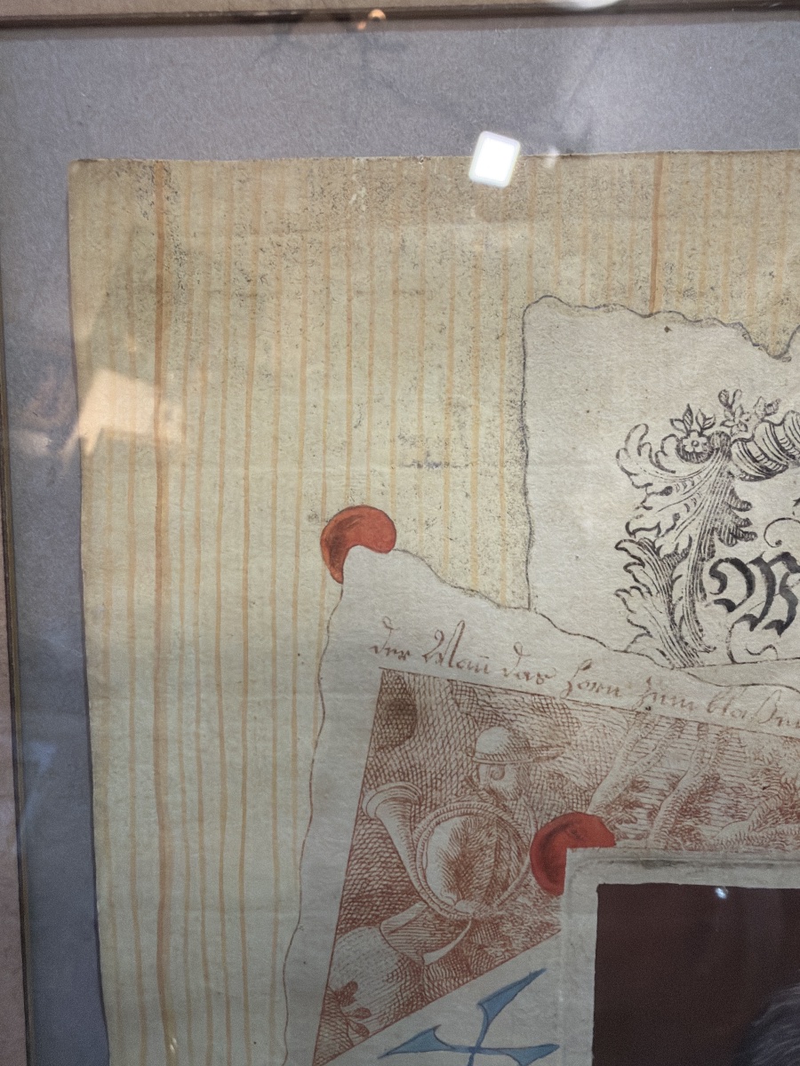 Dessin, pêle-mêle, trompe l’œil, début 19 eme, gouache. -photo-5