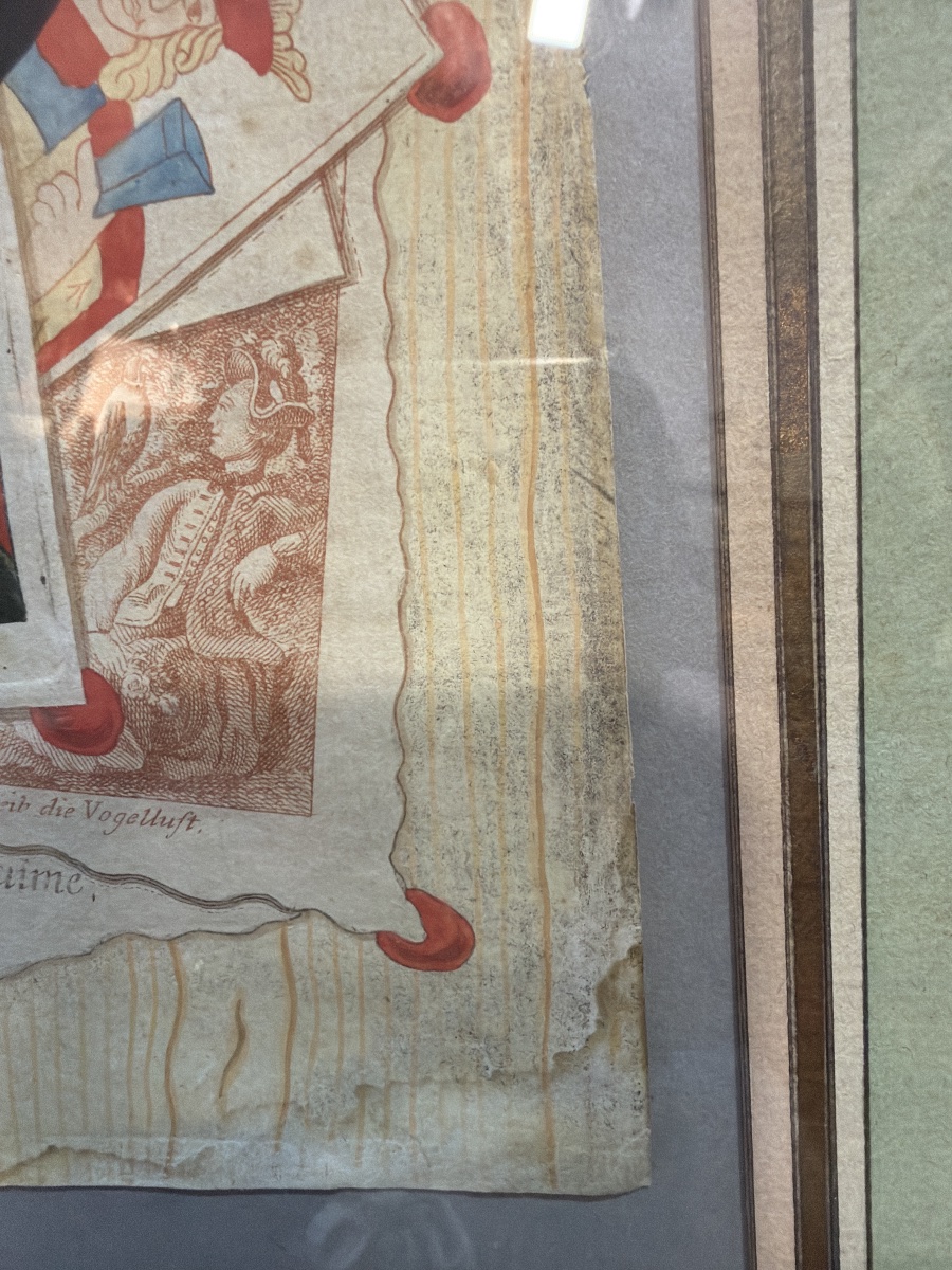 Dessin, pêle-mêle, trompe l’œil, début 19 eme, gouache. -photo-7