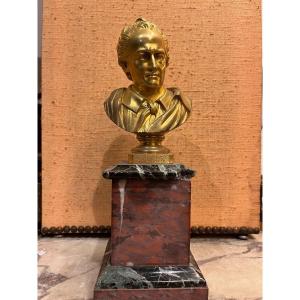 Gilt Bronze Bust Of Goethe. 19th.
