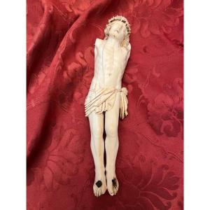 Large Christ In Ivory Possibly From Mammoth. 18th