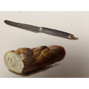 Huile sur toile, nature morte, XX éme siècle.