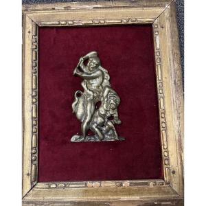 Bronze Wall Sconce. Hercules. 17th Century. France Or Germany. 