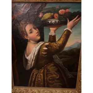 Large Oil On Canvas, After Titian, 19th Century.