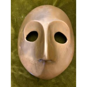 Bronze Mask, In The Style Of Comedia Del Arte Masks. 20th Century