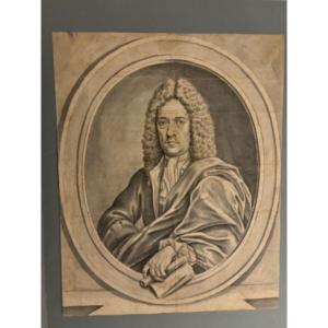 Portrait Of A Gentleman, Black Stone, Netherlands, 18th Century