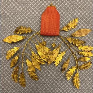Decoration Featuring A Medal, Laurel Leaves, And Oak Leaves. Late 19th Century. France.