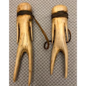 Ceremonial Ornament Made Of Antler, Togo, Early 20th Century.