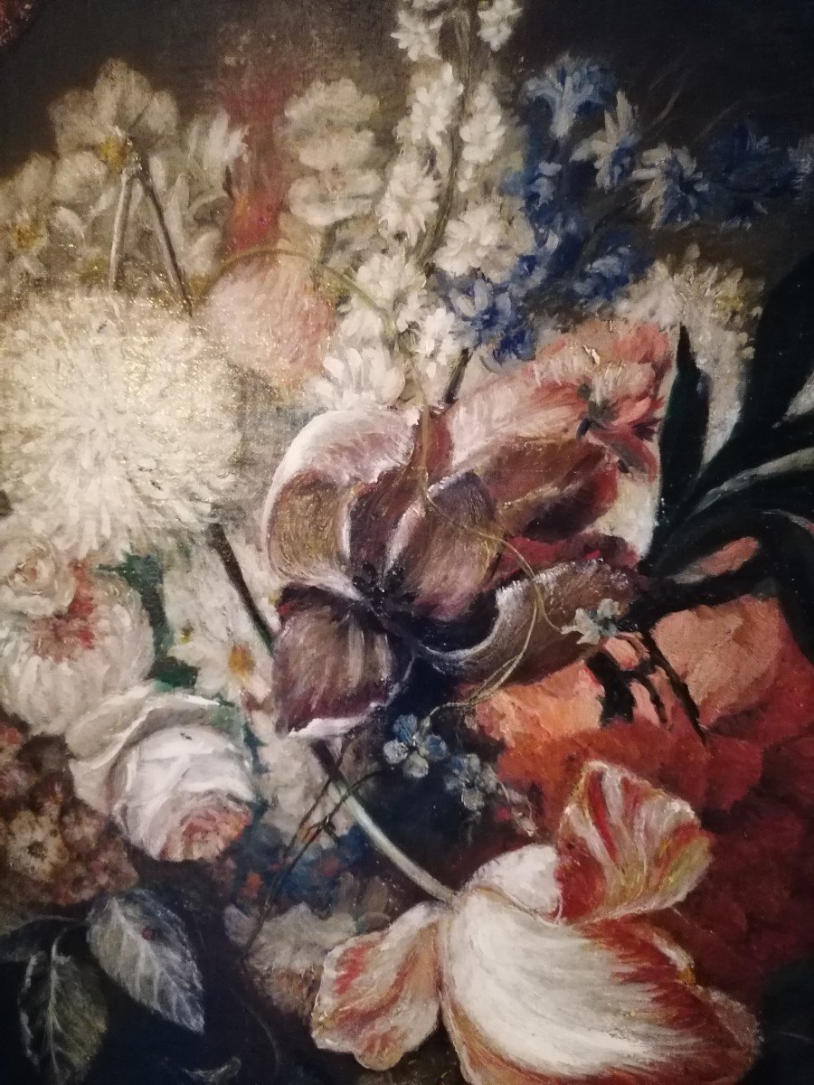 Panel Painting. Bouquet Of Flowers-photo-2