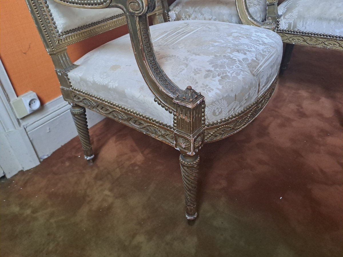 Set Of Louis XVI Style Seats-photo-2